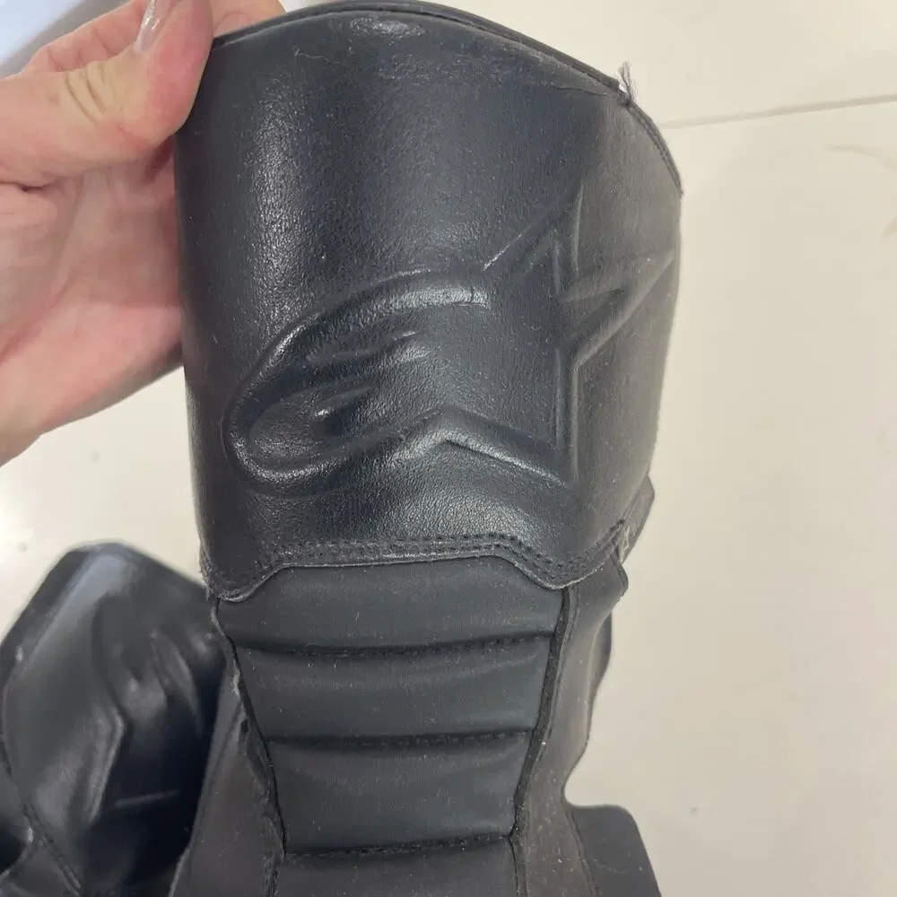 Alpinestars Men 10.5 Waterproof Motorcycle Boots Size Vintage Flaw